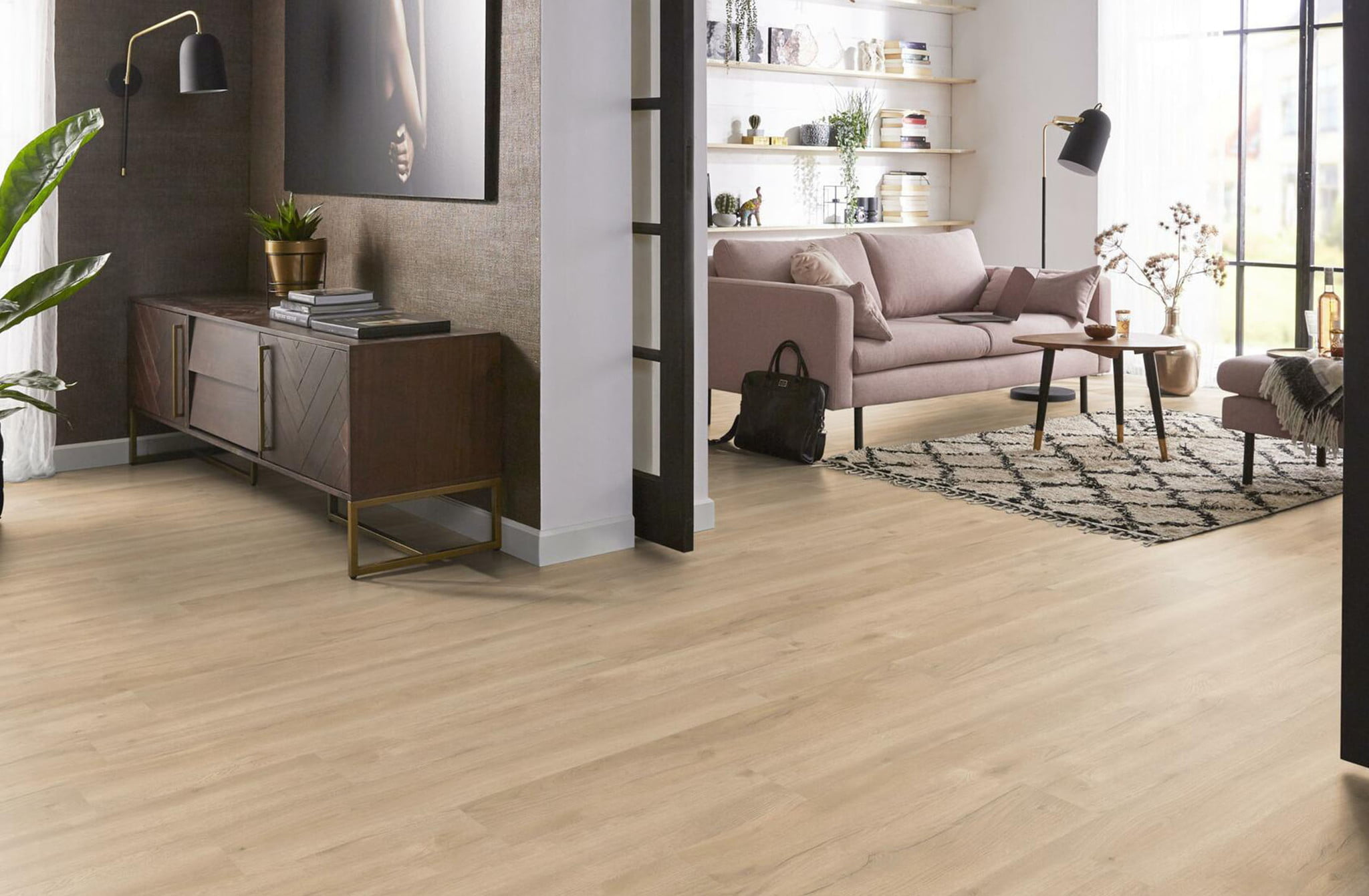 houten laminaat vloer eiken